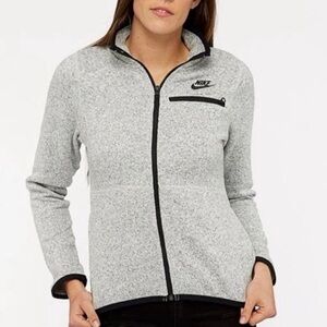Nike Athletic Zip Up Sweater Sweatshirt Jacket Women’s Small Heather Gray S